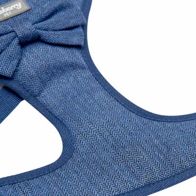 Show full view: Blueberry Pet Soft & Comfy Textured Tweed Service Dog Harness Vest, Navy Blue, Medium: 19.5 to 25-in chest slide 4 of 6