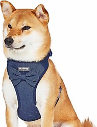 Blueberry Pet Soft & Comfy Textured Tweed Service Dog Harness Vest, Navy Blue, Small: 16 to 21-in chest