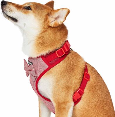 Show full view: Blueberry Pet Soft & Comfy Textured Tweed Service Dog Harness Vest, Ture Red, Large: 26.75 to 38.5-in chest slide 2 of 6