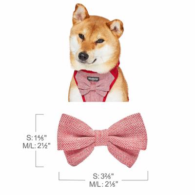 Show full view: Blueberry Pet Soft & Comfy Textured Tweed Service Dog Harness Vest, Ture Red, Large: 26.75 to 38.5-in chest slide 5 of 6