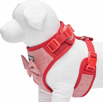 Show full view: Blueberry Pet Soft & Comfy Textured Tweed Service Dog Harness Vest, Ture Red, Large: 26.75 to 38.5-in chest slide 3 of 6