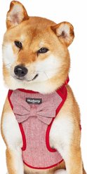 Blueberry Pet Soft & Comfy Textured Tweed Service Dog Harness Vest, Ture Red, Small: 16 to 21-in chest