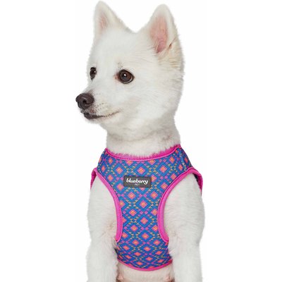 Blueberry Pet Blueberry Pet Southwestern Tribal Lozenges Service Dog Harness Vest, Navy Blue, Small: 17 to 18.5-in chest