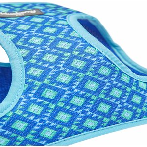 Blueberry Pet Southwestern Tribal Lozenges Service Dog Harness Vest, Stylish Green, Small: 17 to 18.5-in chest