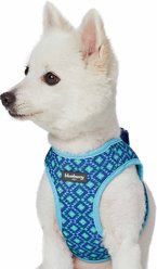 Blueberry Pet Southwestern Tribal Lozenges Service Dog Harness Vest, Stylish Green, X-Small: 15.5 to 16.5-in chest