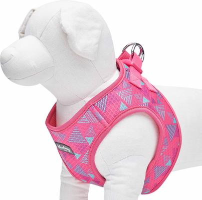 Show full view: Blueberry Pet Southwestern Tribal Triangles Service Dog Harness Vest, French Pink, Small/Medium: 18.5 to 20-in chest slide 3 of 5