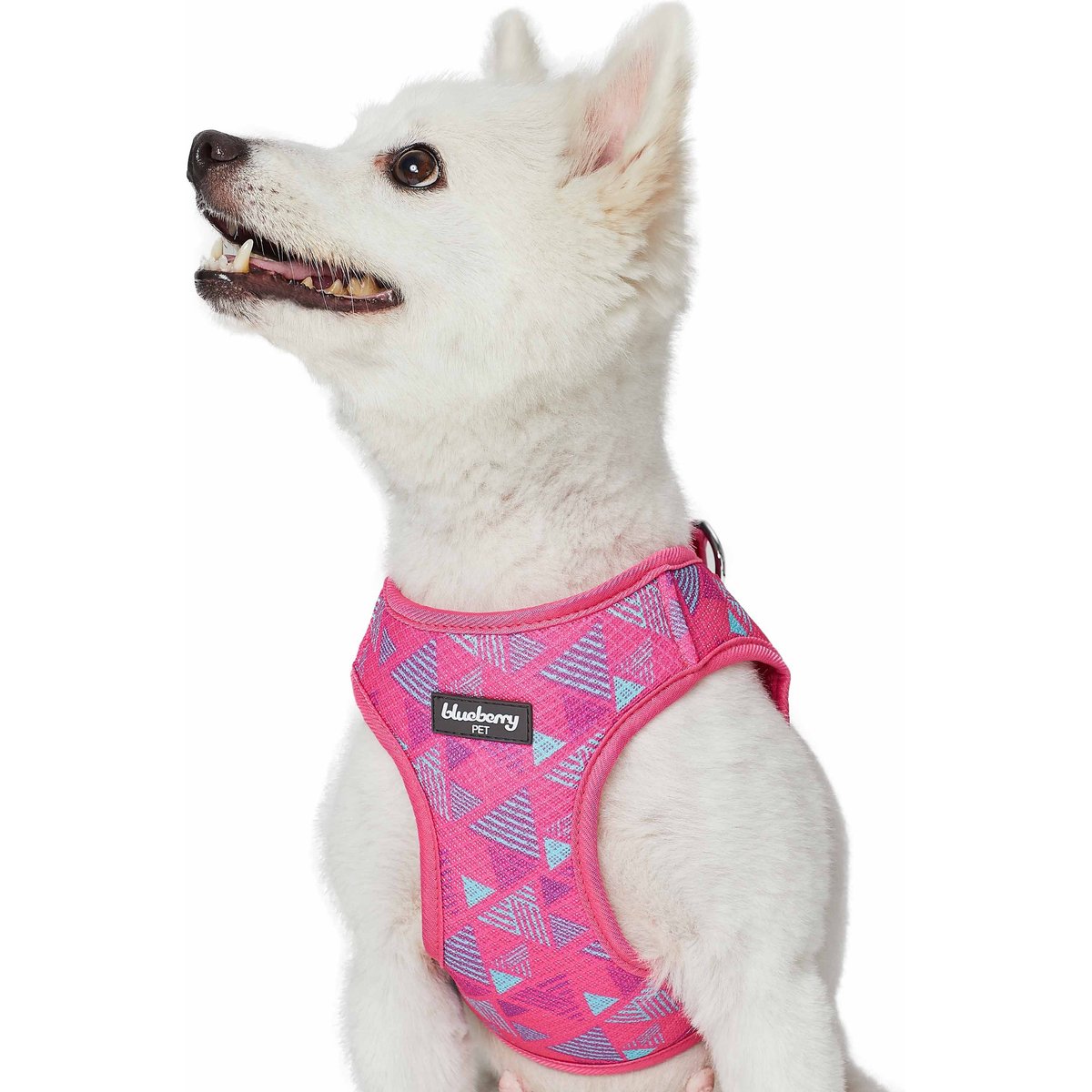 Blueberry Pet Southwestern Tribal Triangles Service Dog Harness Vest, French Pink, X-Small: 15.5 to 16.5-in chest