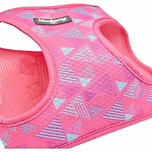 Blueberry Pet Southwestern Tribal Triangles Service Dog Harness Vest, French Pink, X-Small: 15.5 to 16.5-in chest