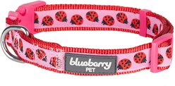Blueberry Pet Spring Prints Nylon Dog Collar, Ladybug, Small: 12 to 16-in neck, 5/8-in wide