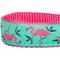 Show in main carousel: Blueberry Pet Spring Prints Nylon Dog Collar, Pink Flamingo on Light Emerald, X-Small: 7.5 to 10-in neck, 3/8-in wide slide 6 of 9