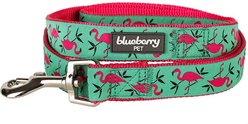 Blueberry Pet Spring Prints Nylon Dog Leash, Pink Flamingo on Light Emerald, X-Small: 5-ft long, 3/8-in wide slide 2 of 4