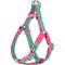 Show in main carousel: Blueberry Pet Spring Prints Nylon Step In Back Clip Dog Harness, Pink Flamingo on Light Emerald, Small: 16.5 to 21.5-in chest slide 1 of 9