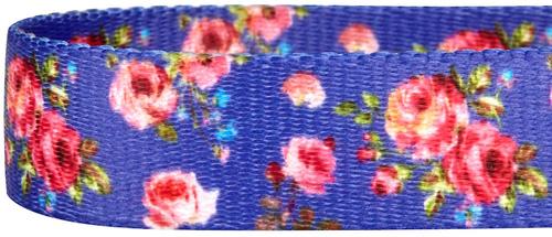 Show full view: Blueberry Pet Spring Scent Inspired Rose Print Adjustable Dog Collar, Large: 18 to 26-in neck slide 5 of 7
