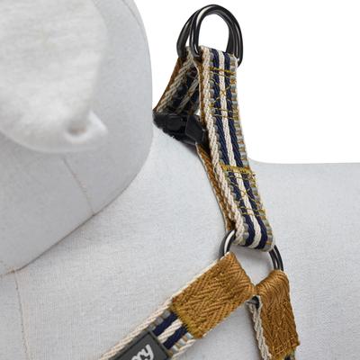 Show full view: Blueberry Pet Step In 3M Reflective Multi Color Stripe Padded Dog Harness, Olive/Blue/Gray, Small: 16.5 to 21.5-in chest slide 4 of 5