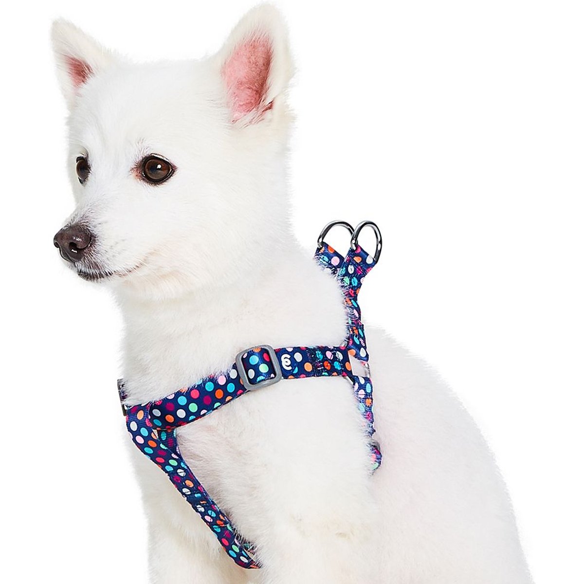 Blueberry Pet Step In Rainbow Polka Dots Dog Harness, Rainbow Polka Dots, Large: 26 to 39-in chest