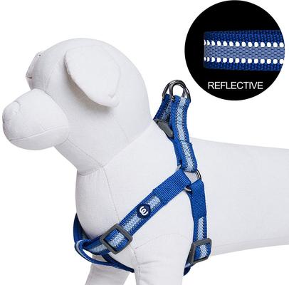 Show full view: Blueberry Pet Step In Reflective Back to Basics Dog Harness, Navy Blue, Large: 26 to 39-in chest slide 3 of 7