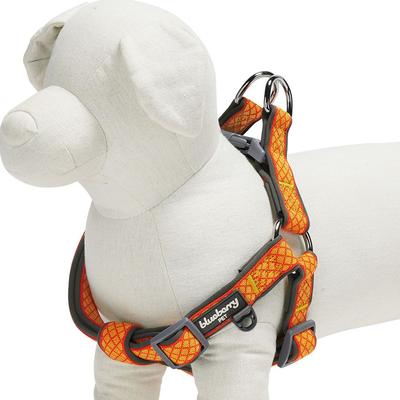 Show full view: Blueberry Pet Step In Urban Chic Diamond Pattern Padded Dog Harness, Yellow/ Grey, Small/Medium: 19.5 to 25.5-in chest slide 3 of 5