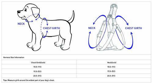 Show full view: Blueberry Pet Step In Urban Chic Diamond Pattern Padded Dog Harness, Yellow/ Grey, X-Small/Small: 15.5 to 19.5-in chest slide 5 of 5