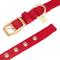 Show in main carousel: Blueberry Pet The Most Coveted Designer Mixed Metallic Thread Personalized Dog Collar, Sparkling True Red, Large: 17 to 20.5-in neck, 1-in wide slide 5 of 7