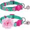 Show in main carousel: Blueberry Pet The Power of All in One Adjustable Breakaway Cat Collar with Bell, 2 count, 2 count, Relaxing Jungle Green slide 5 of 8