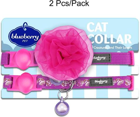 Show full view: Blueberry Pet The Power of All in One Adjustable Breakaway Cat Collar with Bell, 2 count, Stunning Plum slide 2 of 7