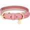 Show in main carousel: Blueberry Pet Vintage Two Tone Leather Dog Collar, Pink & Grey, Small slide 1 of 9