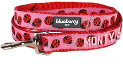 Blueberry Pet Webbing Ladybug Designer Personalized Standard Dog Leash, Medium: 5-ft long, 3/4-in wide slide 2 of 5
