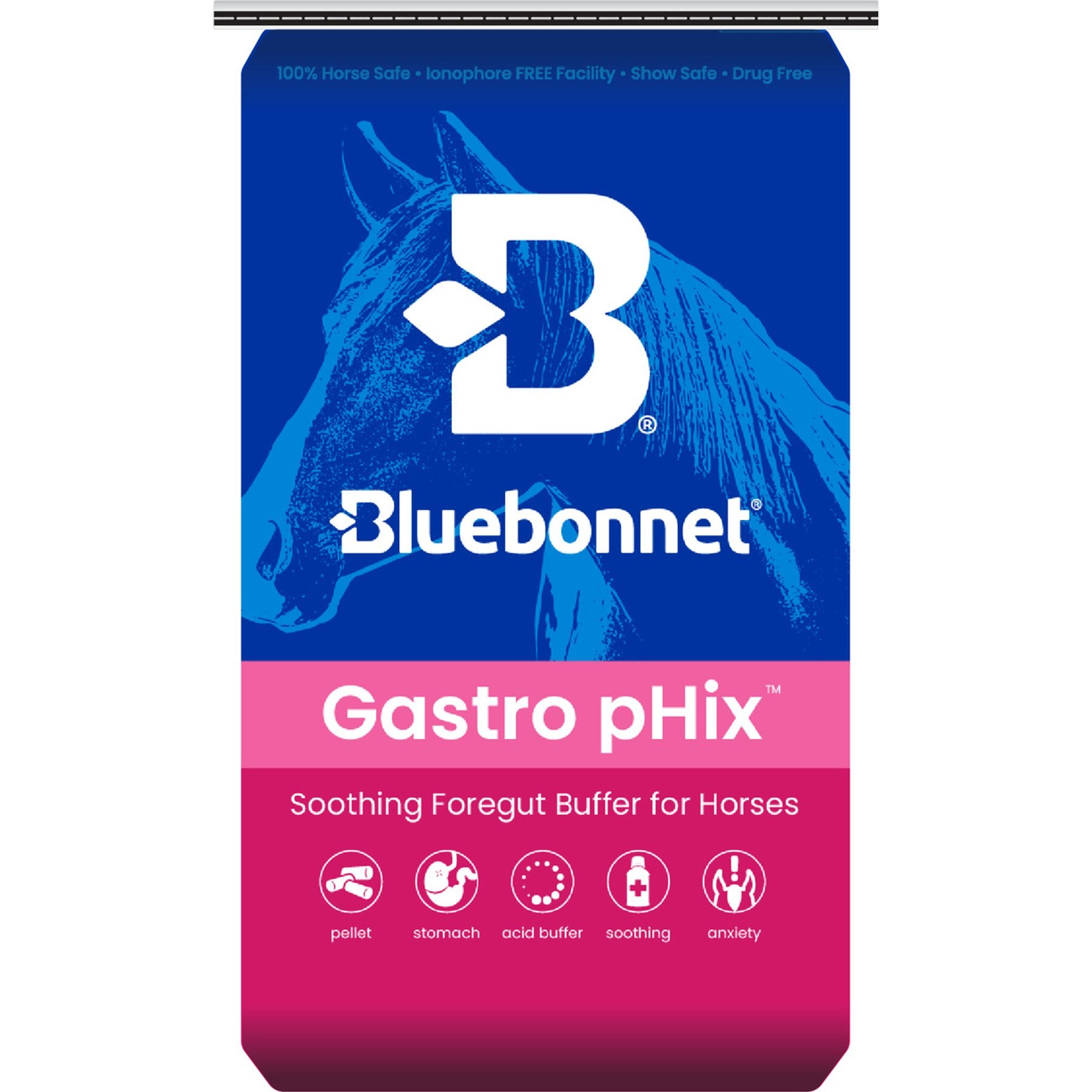 Bluebonnet Feeds Gastro pHix Gastrointestinal Support Horse Supplement, 44-lb bag