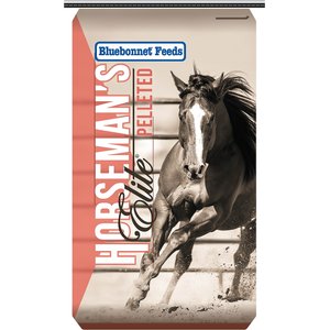 Bluebonnet Feeds Horsemans Elite Pelleted Horse Feed, 50-lb bag