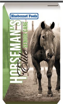 Show full view: Bluebonnet Feeds Horsemans Elite Senior Care Soft Senior Horse Feed, 50-lb bag slide 1 of 6