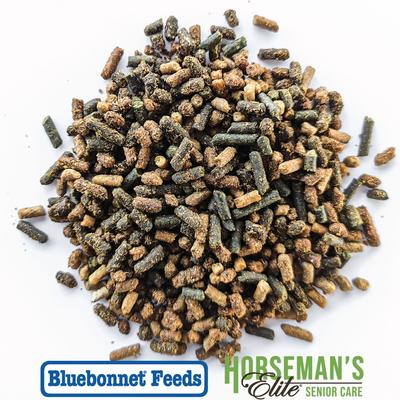 Show full view: Bluebonnet Feeds Horsemans Elite Senior Care Soft Senior Horse Feed, 50-lb bag slide 2 of 6