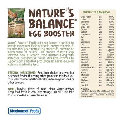 Show full view: Bluebonnet Feeds Nature's Balance Egg Booster 16% Protein Crumble Chicken Feed, 50-lb bag slide 5 of 9