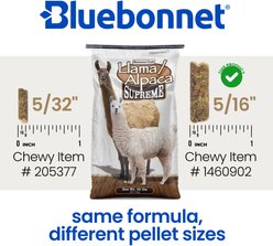Bluebonnet Feeds Supreme Llama Alpaca Large Pellet Feed, 50-lb bag slide 2 of 4