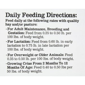Bluebonnet Feeds Supreme Llama Alpaca Small Pellet Feed, 50-lb bag