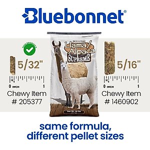 Bluebonnet Feeds Supreme Llama Alpaca Small Pellet Feed, 50-lb bag