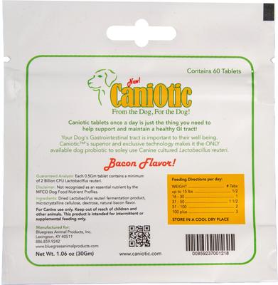 Show full view: Bluegrass Animal Products Caniotic Chewable Tablets Dog Supplement, 180 count slide 3 of 5