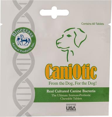 Show full view: Bluegrass Animal Products Caniotic Chewable Tablets Dog Supplement, 30 count slide 1 of 5