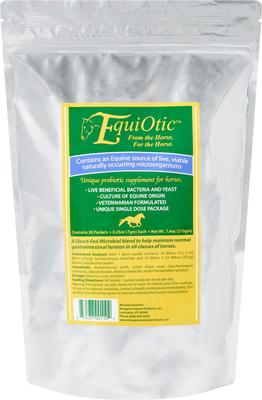 Show full view: Bluegrass Animal Products Equiotic Daily Packets Probiotic Powder Horse Supplement, 30 count slide 1 of 3
