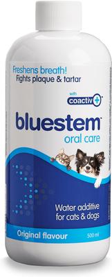 Show full view: Bluestem Oral Care Original Flavored Dog & Cat Dental Water Additive, 17-fl oz bottle slide 1 of 4