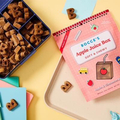 Show full view: Bocce's Bakery Apple Juice Box Soft & Chewy Dog Treats, 6-oz bag slide 6 of 10