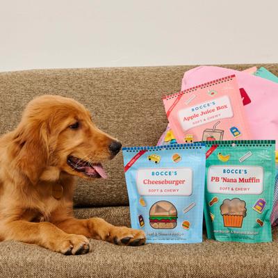 Show full view: Bocce's Bakery Apple Juice Box Soft & Chewy Dog Treats, 6-oz bag slide 7 of 10