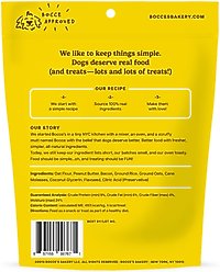 Bocce's Bakery Bac'n Nutty PB & Bacon Training Bites Dog Treats, 6-oz bag slide 2 of 7