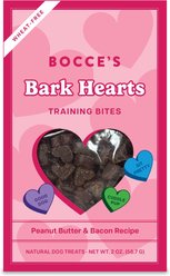 Bocce's Bakery Bark Hearts Training Bites Limited Ingredient Soft & Chewy Dog Treats, 2-oz bag
