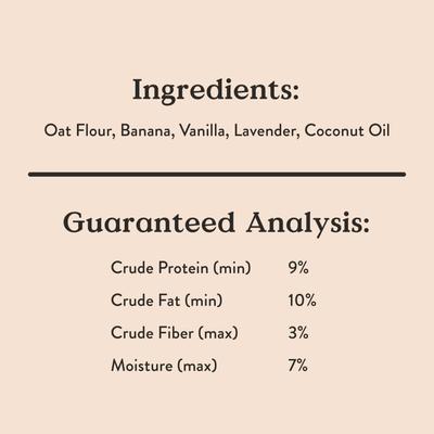 Show full view: Bocce's Bakery Bedtime Tea Banana, Vanilla & Lavender Dog Treats, 5-oz bag slide 8 of 11