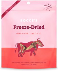 Bocce's Bakery Beef Liver Freeze-Dried Treats, 3-oz bag