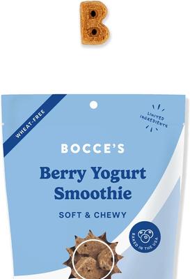 Show full view: Bocce's Bakery Berry Yogurt Smoothie Wellness Limited-Ingredient-Diet Adult Soft & Chewy Dog Treats, 6-oz bag slide 4 of 6
