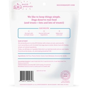 Bocce's Bakery Birthday Peanut Butter, Molasses & Vanilla Cake Dog Treats, 5-oz bag