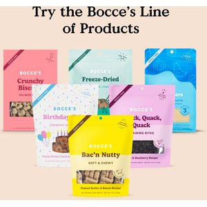 Bocce's Bakery Birthday Peanut Butter, Molasses & Vanilla Cake Dog Treats, 5-oz bag