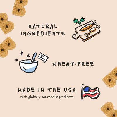 Show full view: Bocce's Bakery Burgers & Fries Beef, Sweet Potatoes & Cheese Dog Treats, 5-oz bag slide 4 of 10