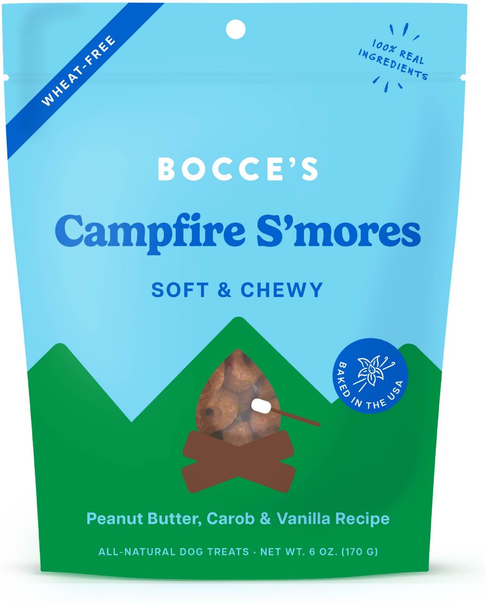 Bocce's Bakery Pumpk'n Nutters Peanut Butter, Pumpkin & Carob Recipe Dog Treats, 5-oz bag